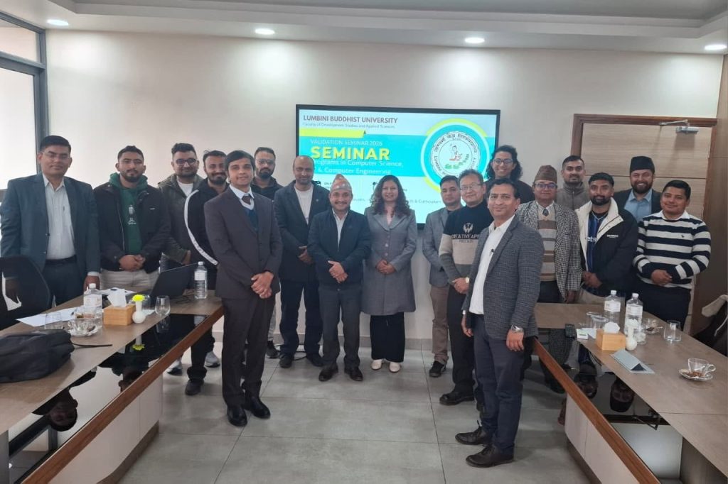 At Validation Seminar for Computer Science, IT, AI and Computer Engineering courses of Lumbini Buddhist University
